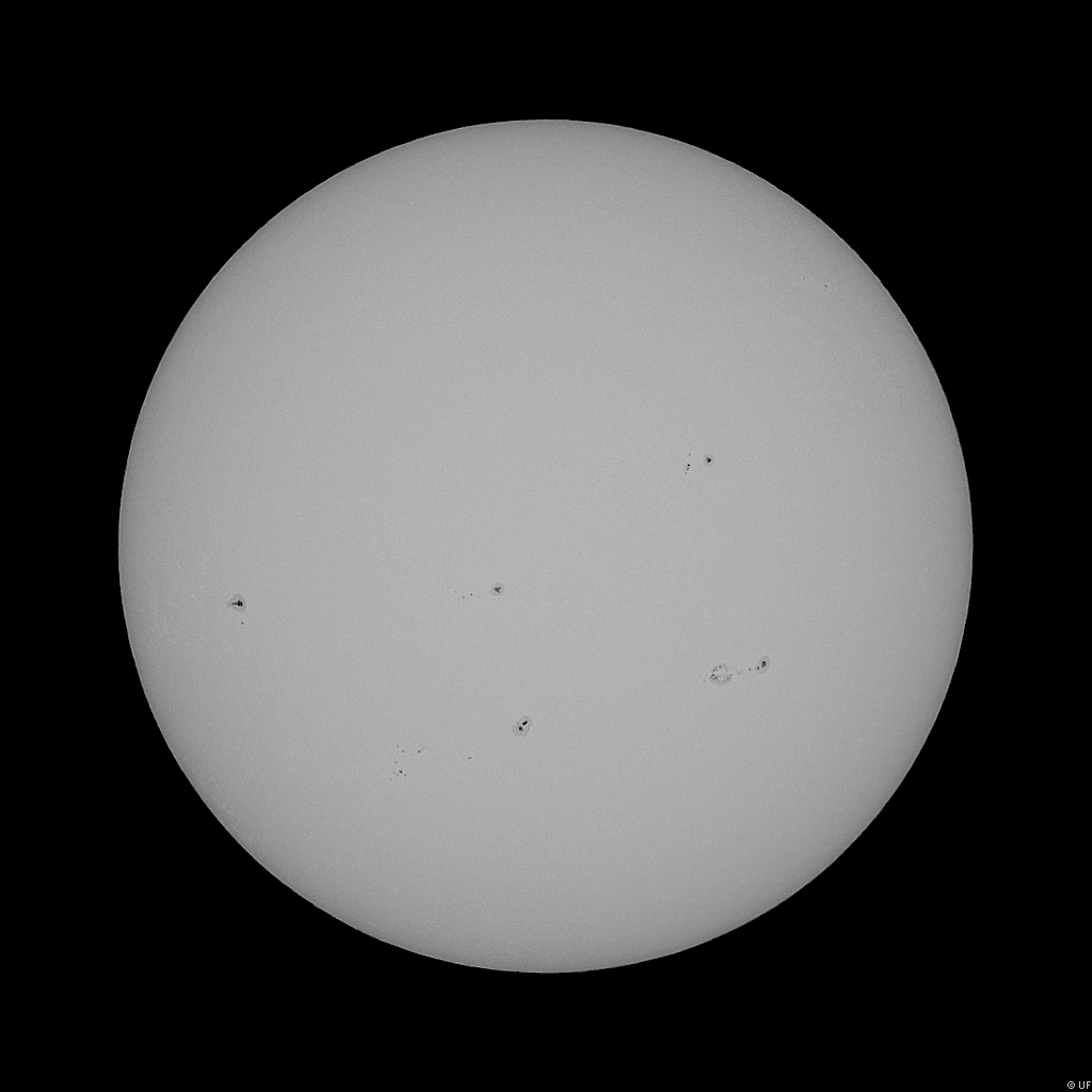 Sonne mit Sonnenflecken