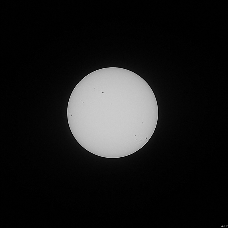 Sonne mit Sonnenflecken