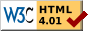 HTML 4.01 Transitional ist valide!